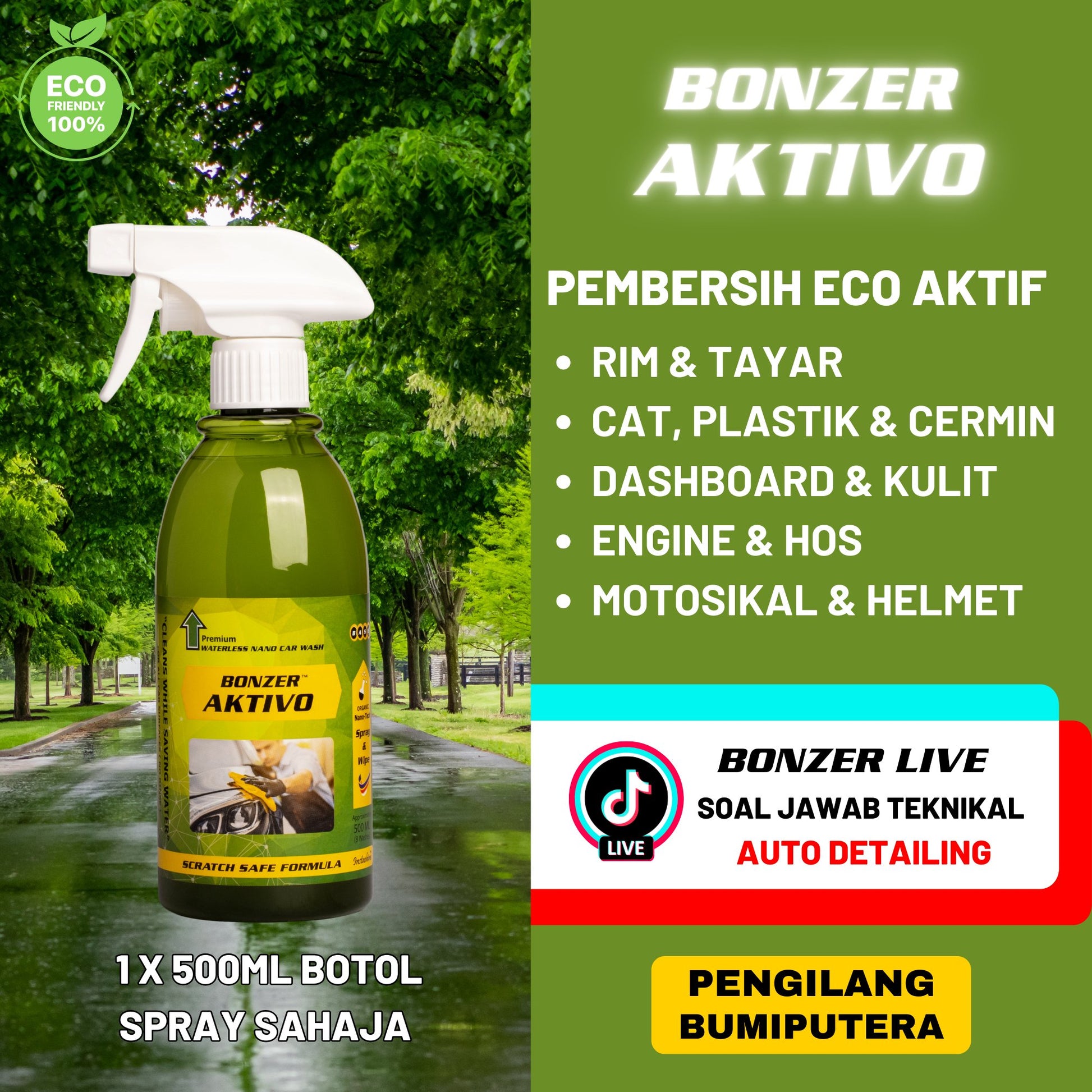 BONZER AKTIVO - 500ml - Bonzer Coating